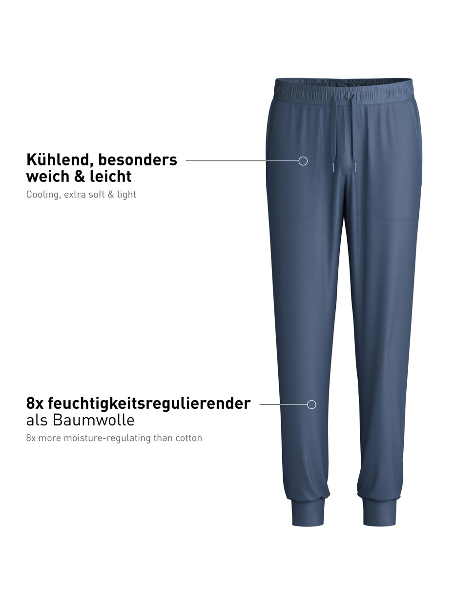Men - Pants made of Lyocell in Blue, Unicoloured, from the DSW Cooling series by CALIDA