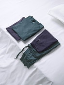 Uomo - Pantaloni pigiama con polsini in TENCEL™ di colore Turchese, Tinta unita, della serie DSW Warming di CALIDA, Dettaglio