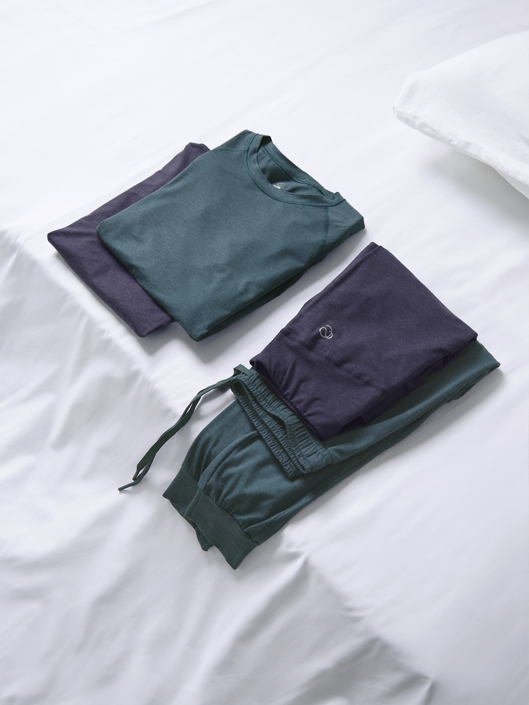 Men - Pyjama bottom with cuffs made of TENCEL™ in Turquoise, Unicoloured, from the DSW Warming series by CALIDA, Detail