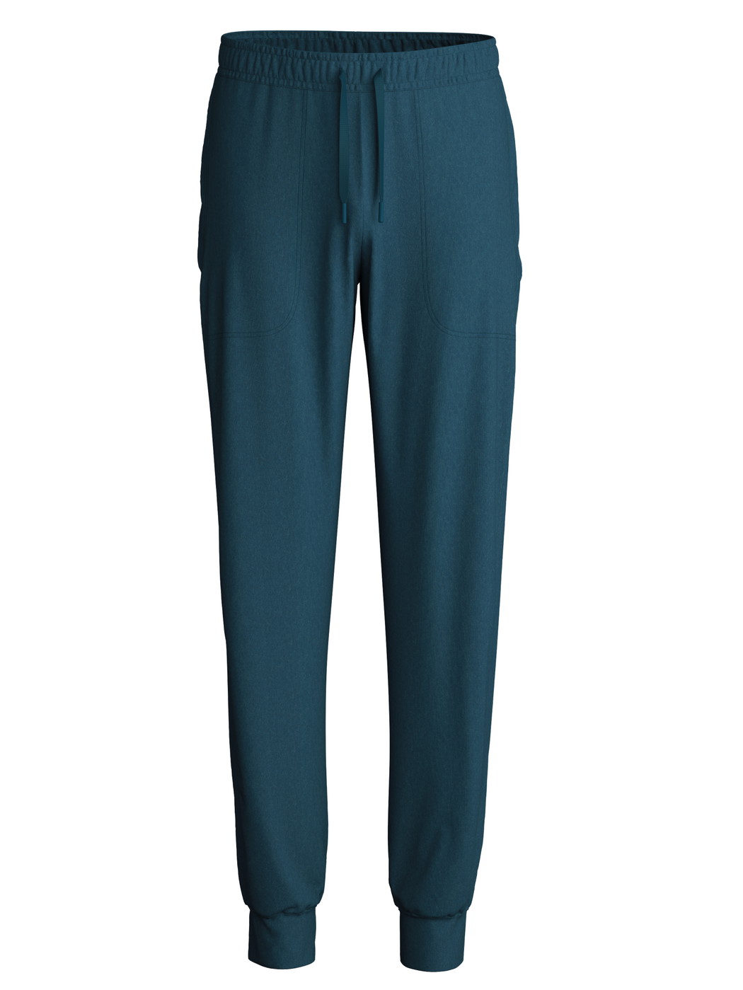 Uomo - Pantaloni pigiama con polsini in TENCEL™ di colore Turchese, Tinta unita, della serie DSW Warming di CALIDA