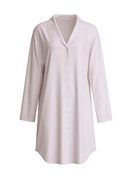 Women - Long Sleeve Nightdress – 100 cm Length made of Modal in Pink, Unicoloured, from the Striped Dreams series by CALIDA