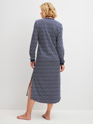 Women model is wearing  made of 100% Cotton in Blue, Patterned from the Midnight Hearts series by CALIDA, Back view