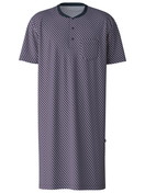 Herren - Herren-Nachthemd aus 100% Baumwolle in Blau, Kariert aus Serie Relax Imprint von CALIDA
