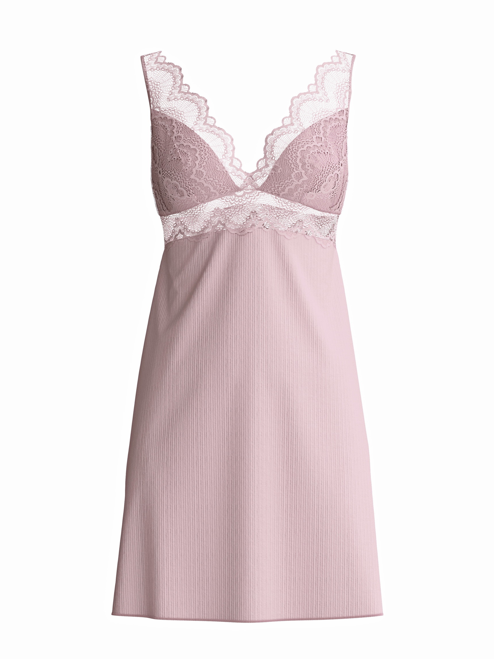 Donna - Camicia da notte in Modal di colore Viola, Pizzo, della serie Feminine Lounge di CALIDA