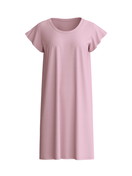 Donna - Camicia da notte a maniche corte, lunghezza 90 cm in Modal di colore Viola, Tinta unita, della serie DSW Balancing di CALIDA