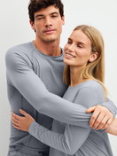 Women model is wearing  made of Lyocell in Grey, Unicoloured from the DSW Warming series by CALIDA, Additional Image