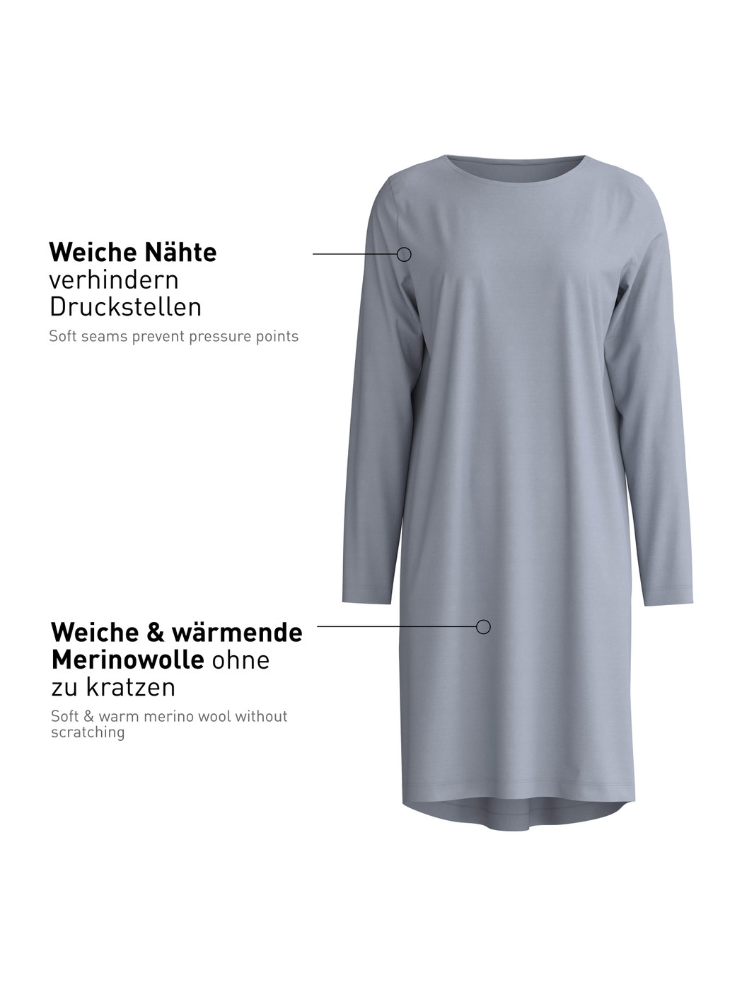 Women -  made of Lyocell in Grey, Unicoloured, from the DSW Warming series by CALIDA