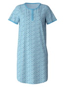 Femme - Nightdress en 100% coton de couleur Turquoise, Motif, de la série Cotton Special de CALIDA