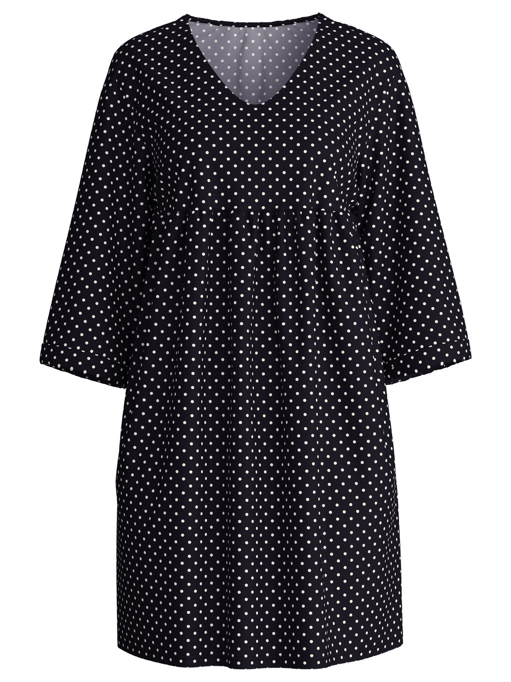 Femme - Robe d'intérieur en Coton de couleur Noir, À motifs, de la série Favourites Journey de CALIDA