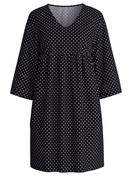 Femme - Robe d'intérieur en Coton de couleur Noir, À motifs, de la série Favourites Journey de CALIDA