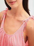 Le mannequin Femme porte le/la Chemise de nuit, longueur 125 cm en Coton de couleur Rose, Unicolore, de la série Favourites Beach de CALIDA, Détail
