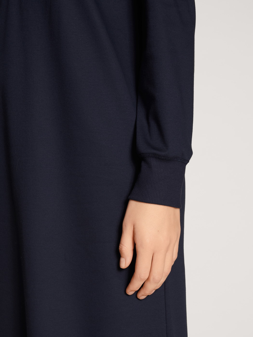 Women - House dress made of 100% Cotton in Blue, Unicoloured, from the Favourites Dreams series by CALIDA, Detail