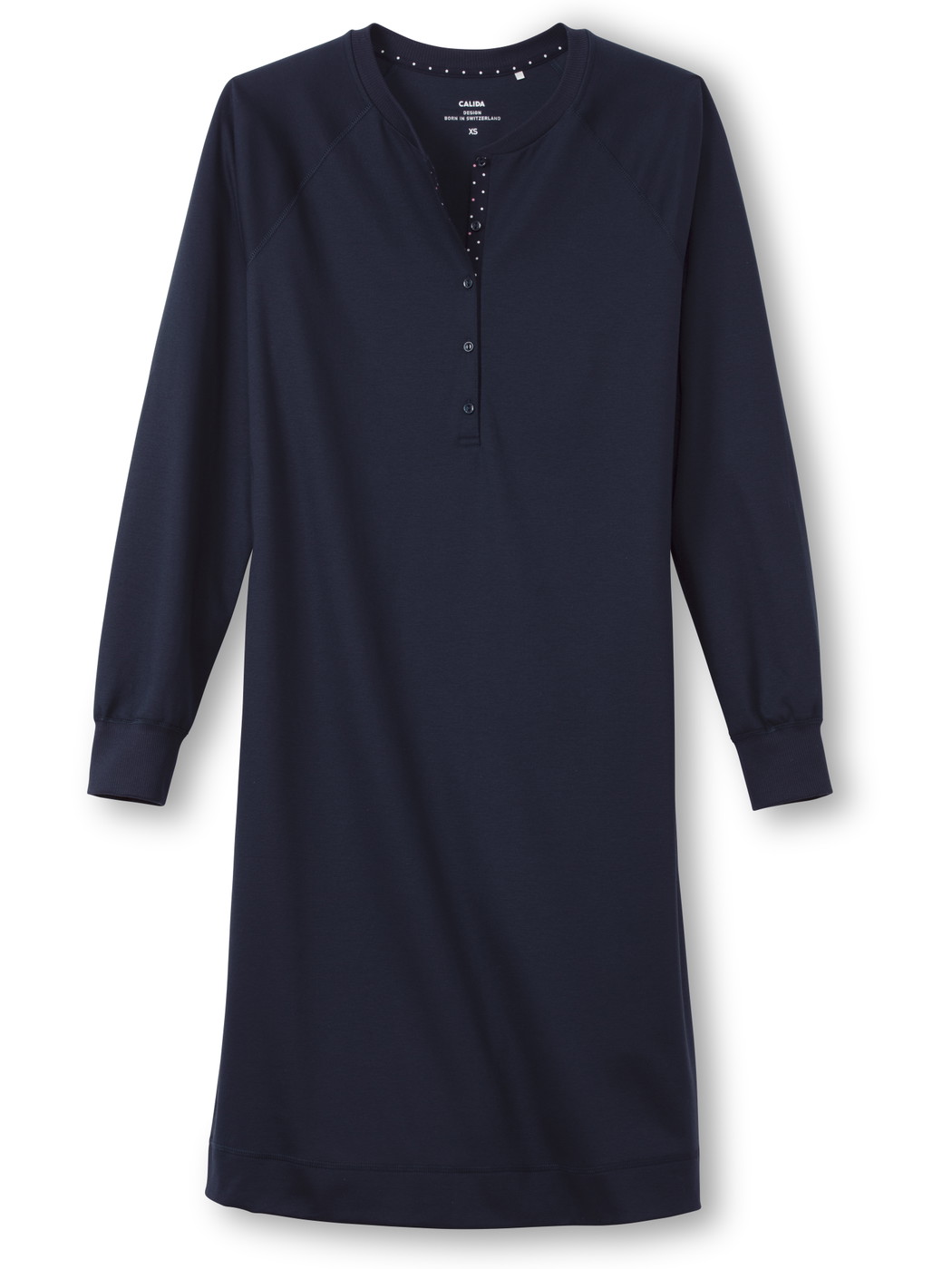 Women - House dress made of 100% Cotton in Blue, Unicoloured, from the Favourites Dreams series by CALIDA