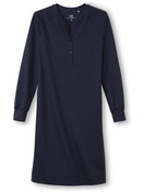 Women - House dress made of 100% Cotton in Blue, Unicoloured, from the Favourites Dreams series by CALIDA