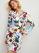 Women model is wearing  made of 100% Cotton in Beige, Floral from the Alpine M&M series by CALIDA, Additional Image