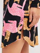Women model is wearing  made of Modal in Black, Motif from the Sleep Over M&M series by CALIDA, Detail