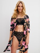 Women model is wearing  made of Modal in Black, Motif from the Sleep Over M&M series by CALIDA, Additional Image