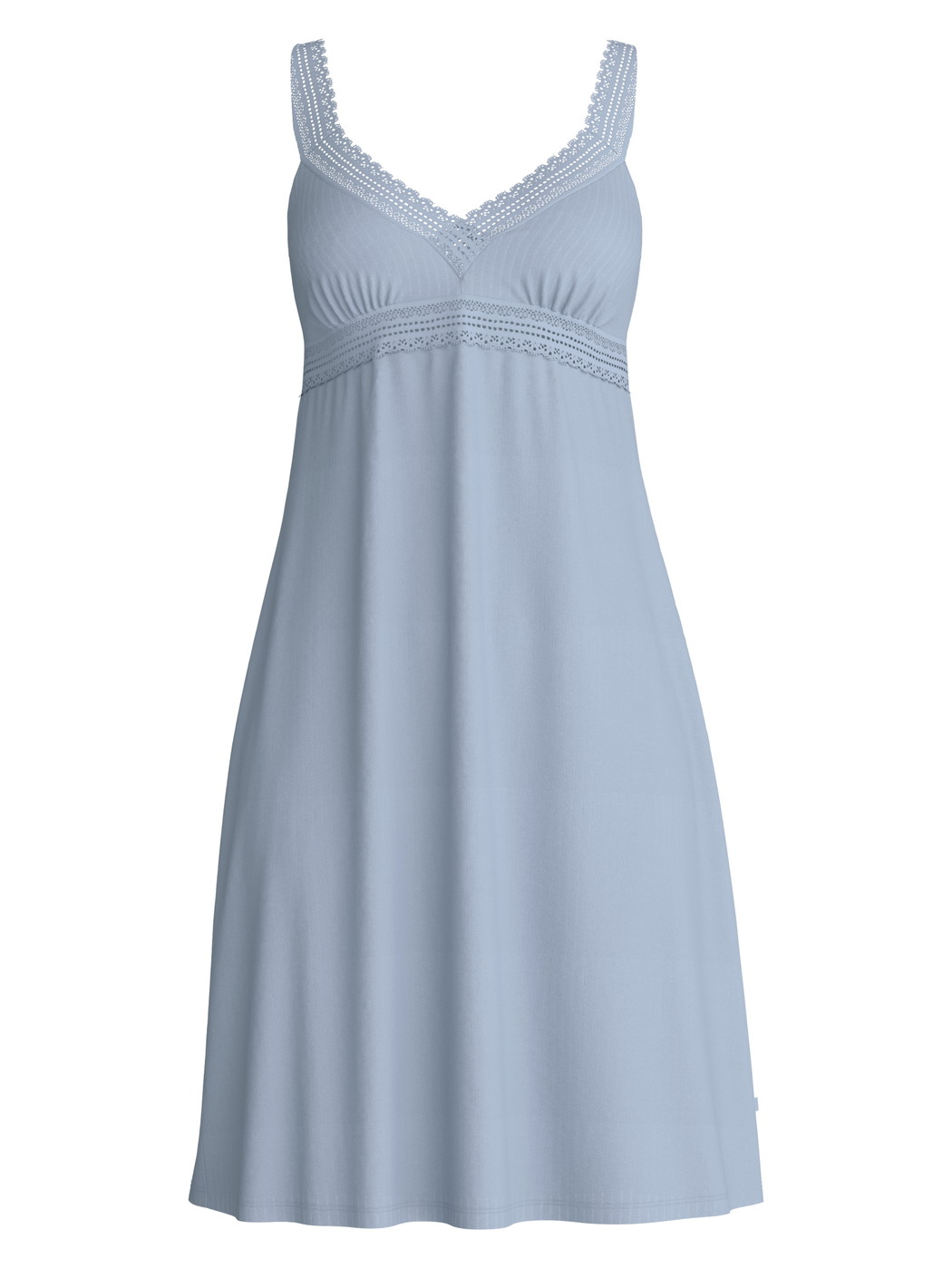 Damen - Nachthemd, Länge 95 cm aus Modal in Blau, Spitze aus Serie Etude Ajours von CALIDA