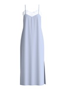 Damen - Nachthemd mit Spaghettiträgern, Länge 125cm aus Modal in Blau, Spitze aus Serie Elegant Dreams von CALIDA