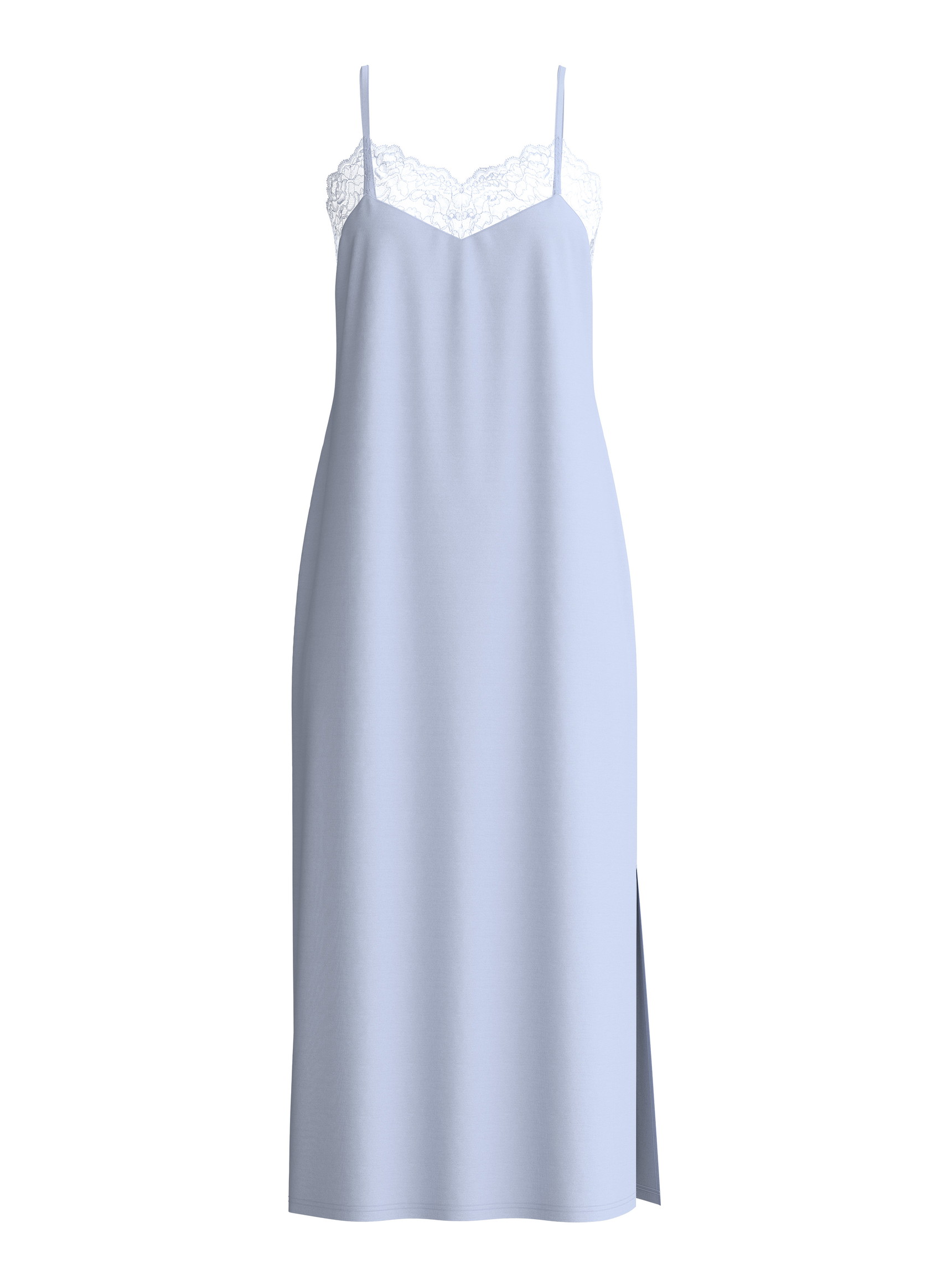 Women - Nightdress with spaghetti straps made of Modal in Blue, Lace, from the Elegant Dreams series by CALIDA