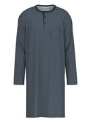 Uomo - Camicia da notte in 100% cotone di colore Blu, A righe, della serie Relax Streamline di CALIDA