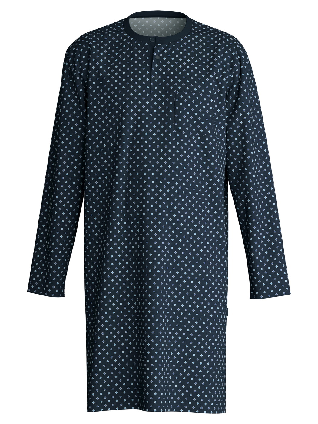 Men - Nightshirt made of 100% Cotton in Blue, Patterned, from the Relax Streamline series by CALIDA
