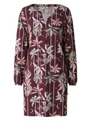 Damen - Langarm-Nachthemd, Länge 95 cm aus 100% Baumwolle in Rot, Floral aus Serie Favourites Ground von CALIDA