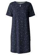 Women - Nightdress, length 95 cm made of 100% Cotton in Blue, Motif, from the Sweet Dreams series by CALIDA