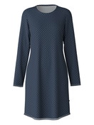 Damen - Bigshirt, Länge 95 cm aus 100% Baumwolle in Blau, Motiv aus Serie Midnight Dreams von CALIDA