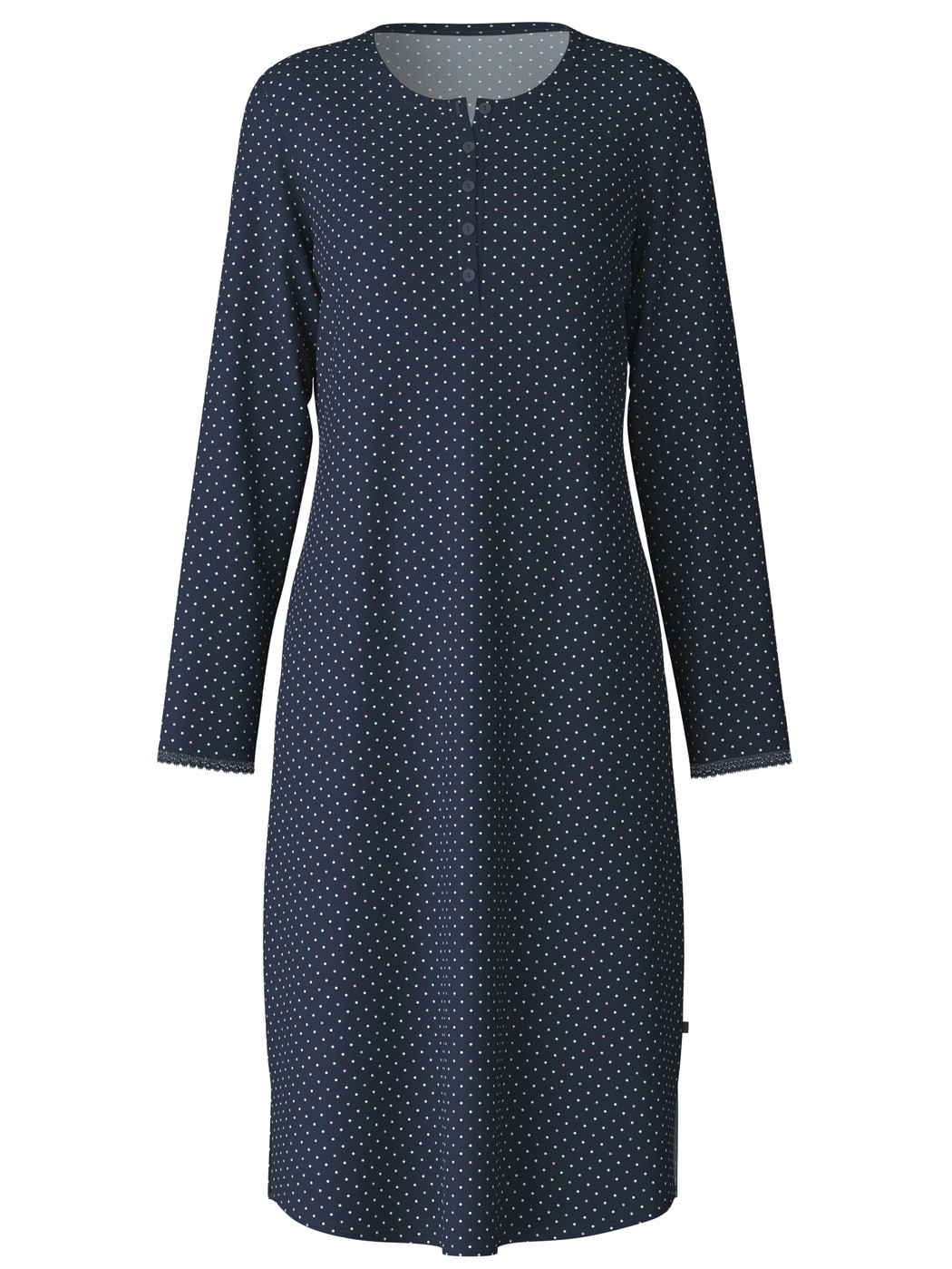 Donna - Camicia  notte in 100% cotone di colore Blu, Motivo, della serie Midnight Dreams di CALIDA