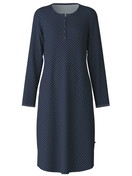 Donna - Camicia  notte in 100% cotone di colore Blu, Motivo, della serie Midnight Dreams di CALIDA