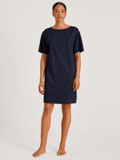 Women - Nightdress made of Modal in Blue, Unicoloured, from the DSW Balancing series by CALIDA, Front view