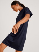 Women model is wearing Nightdress made of Modal in Blue, Unicoloured from the DSW Balancing series by CALIDA