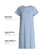 Women - Sleepshirt made of Lyocell in Blue, Unicoloured, from the DSW Cooling series by CALIDA