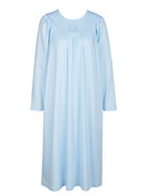 Women - Nightdress, length 110 cm made of 100% Cotton in Blue, Unicoloured, from the Soft Cotton series by CALIDA