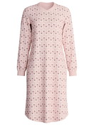Donna - Camicia da notte a maniche lunghe – Lunghezza 110 cm in 100% cotone di colore Rosa, Floreale, della serie Midnight Flowers di CALIDA