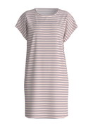 Damen - Kurzarm-Nachthemd, Länge 90 cm aus 100% Baumwolle in Rosa, Gestreift aus Serie Nightwear Xtra von CALIDA