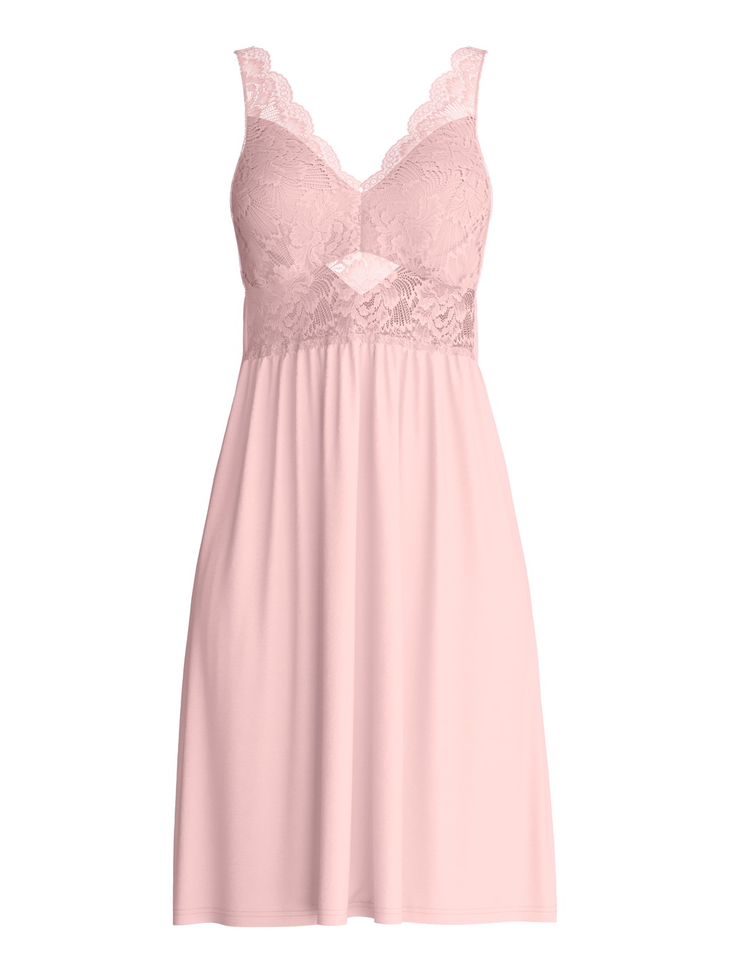 Women - Nightdress, length 95 cm made of Modal in Pink, Lace, from the Elegant Dreams series by CALIDA