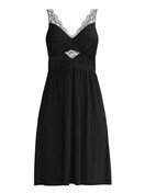 Women - Nightdress, length 95 cm made of Modal in Black, Lace, from the Elegant Dreams series by CALIDA