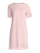 Damen - Kurzarm-Nachthemd, Länge 95 cm aus Modal in Rosa, Spitze aus Serie Elegant Dreams von CALIDA