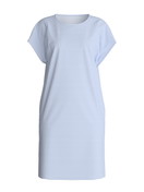 Donna - Camicia da notte maniche corte – Lunghezza 95 cm in 100% cotone di colore Blu, Modello, della serie Lovely Nights di CALIDA