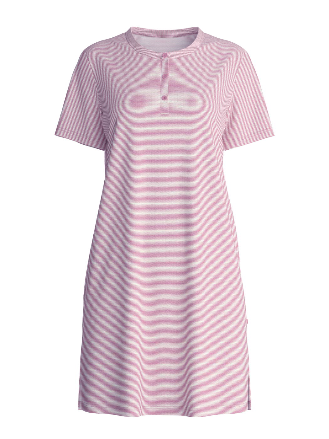 Women - Sleepshirt, length 90cm made of 100% Cotton in Pink, Striped, from the Striped Dreams series by CALIDA