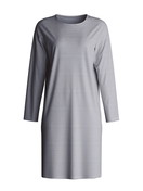 Donna - Camicia da notte a maniche lunghe – Lunghezza 100 cm in 100% cotone di colore Blu, Modello, della serie Cotton Special di CALIDA