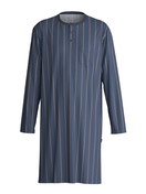 Men - Nightshirt made of 100% Cotton in Blue, Striped, from the Relax Imprint 1 series by CALIDA