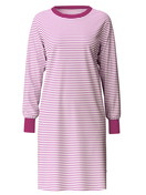 Women - Long Sleeve Nightdress – 100 cm Length made of 100% Cotton in Red, Patterned, from the Cotton Special series by CALIDA