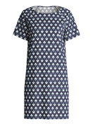 Femme - Chemise de nuit à manches courtes en 100% coton de couleur Bleu, À motifs, de la série Daylight Dreams de CALIDA