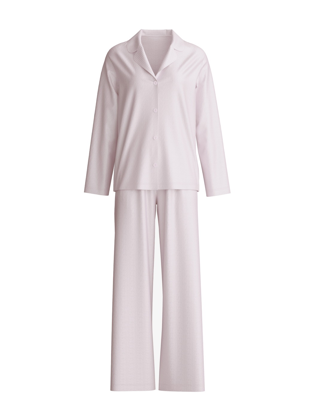 Women - Pyjamas with buttons made of Modal in Purple, Striped, from the Striped Dreams series by CALIDA