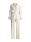 Women - Pyjamas with buttons made of Modal in Beige, Striped, from the Striped Dreams series by CALIDA