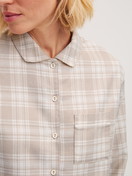 Women model is wearing  made of Cotton in Brown, Checked from the Plaid Dreams series by CALIDA, Detail