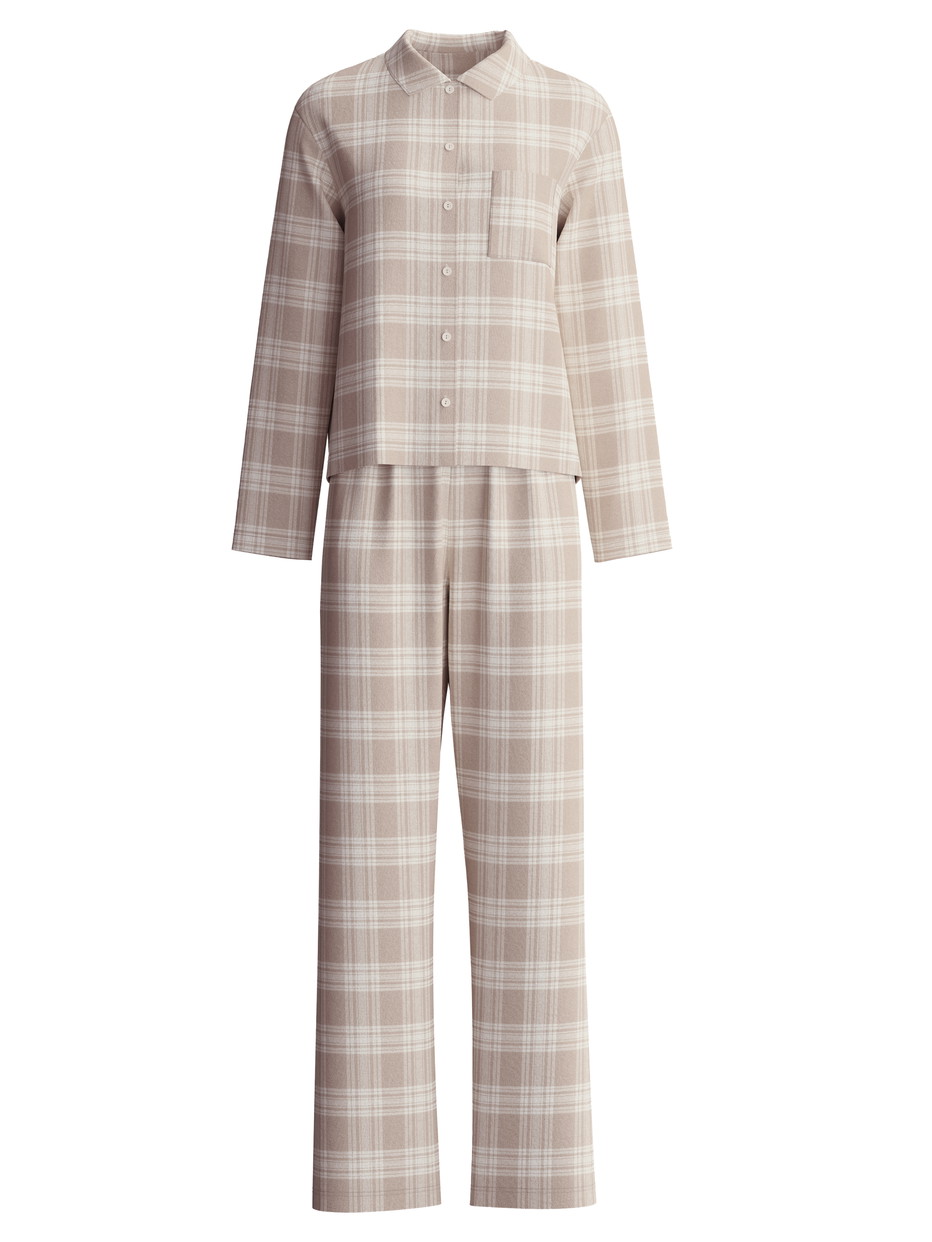 Donna -  in Cotone di colore Marrone, A scacchi, della serie Plaid Dreams di CALIDA